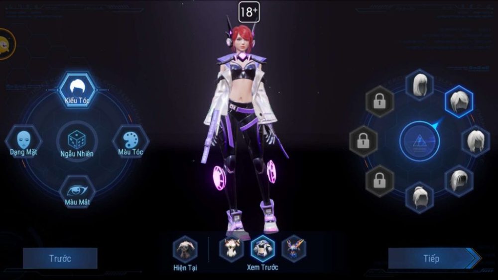 Hệ thống tạo hình nhân vật.