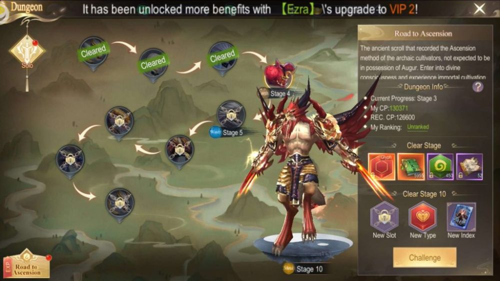 Chế độ chơi hầm ngục của .