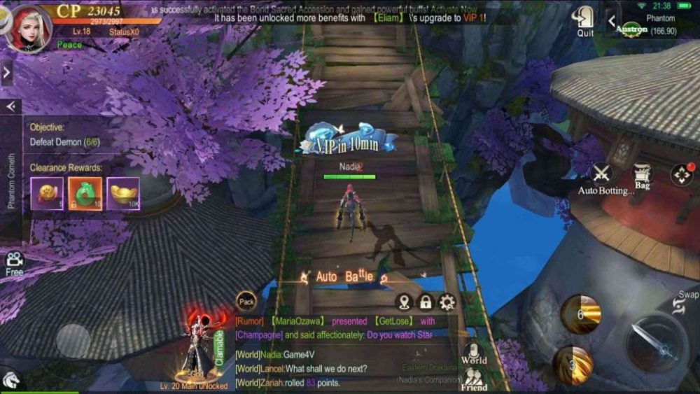 Cảnh quan trong Starfall Fantasy Neverland.