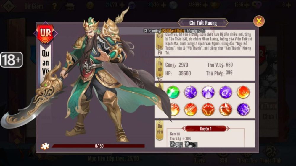 Tạo hình danh tướng Quan Vũ.