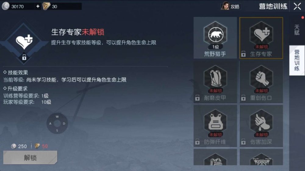 Hệ thống kĩ năng trong cây kĩ năng.