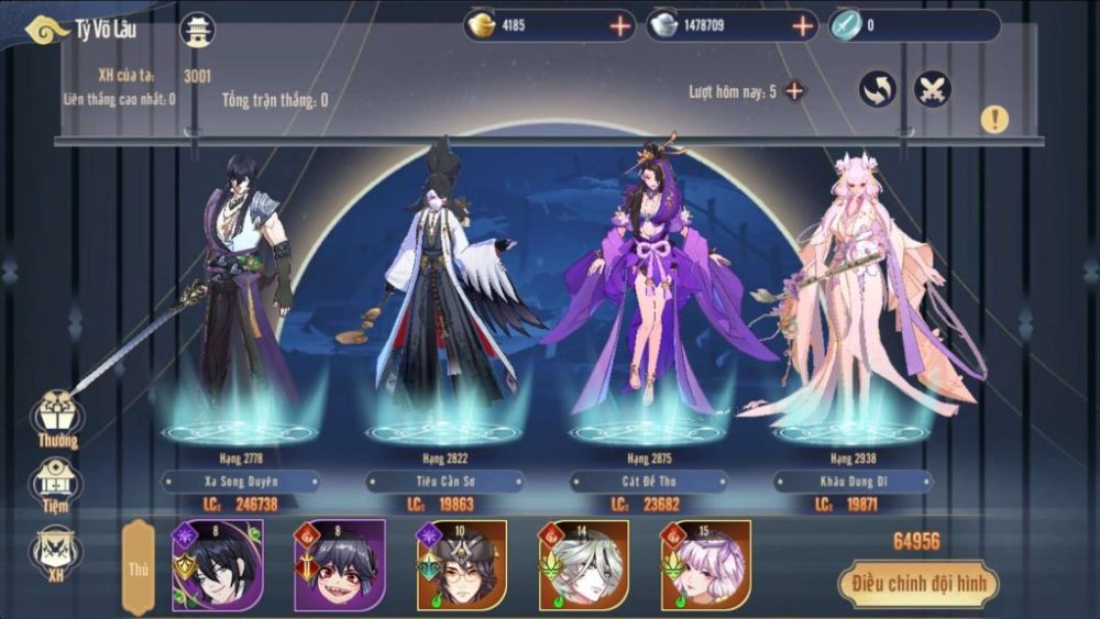 Chế độ chơi pvp tỷ võ lâu.