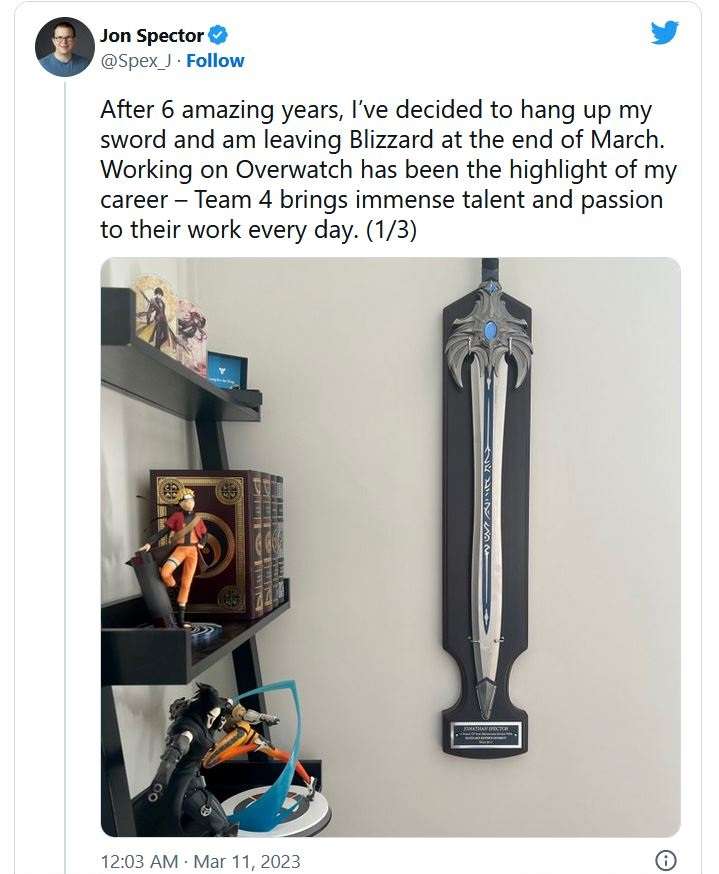 Jon Spector từ nhiệm.