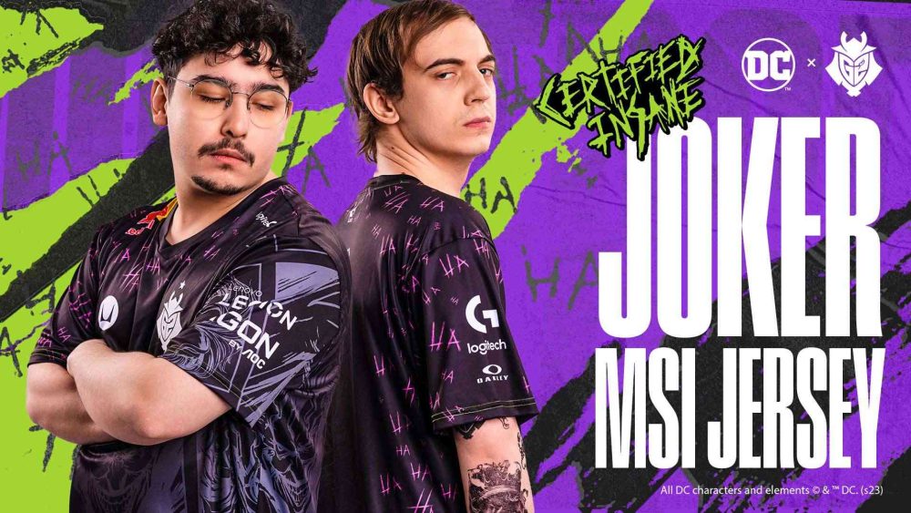 G2 Esports hóa ‘rạp xiếc’ khi hợp tác cùng DC, ra mắt mẫu áo đấu ‘chúa hề’ Joker g2 1682585611 31 1