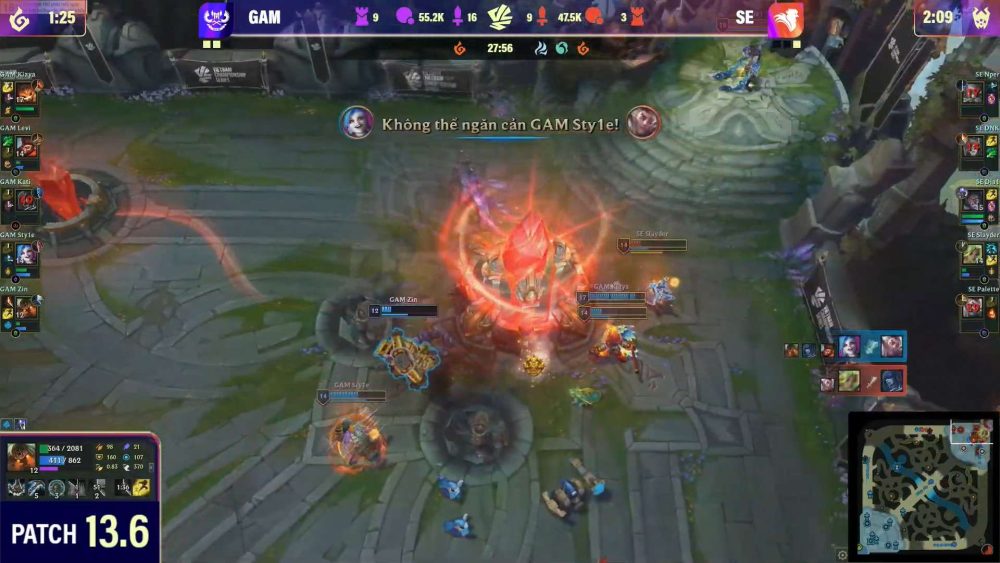 GAM kết thúc trận BO5 ở ván 4.