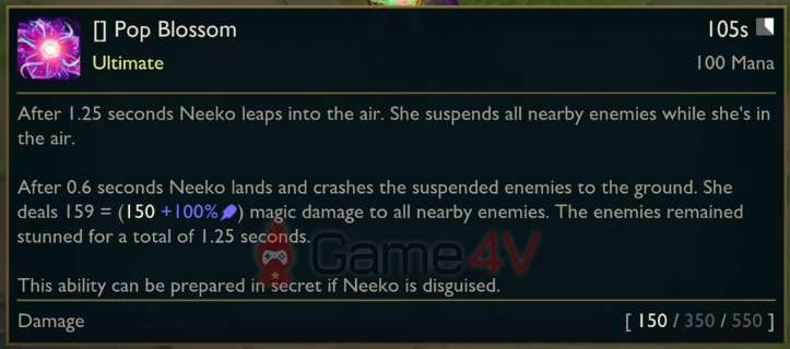 Giờ đây chiêu cuối của Neeko đã thêm một khả năng để giữ chân kẻ địch trong LMHT.