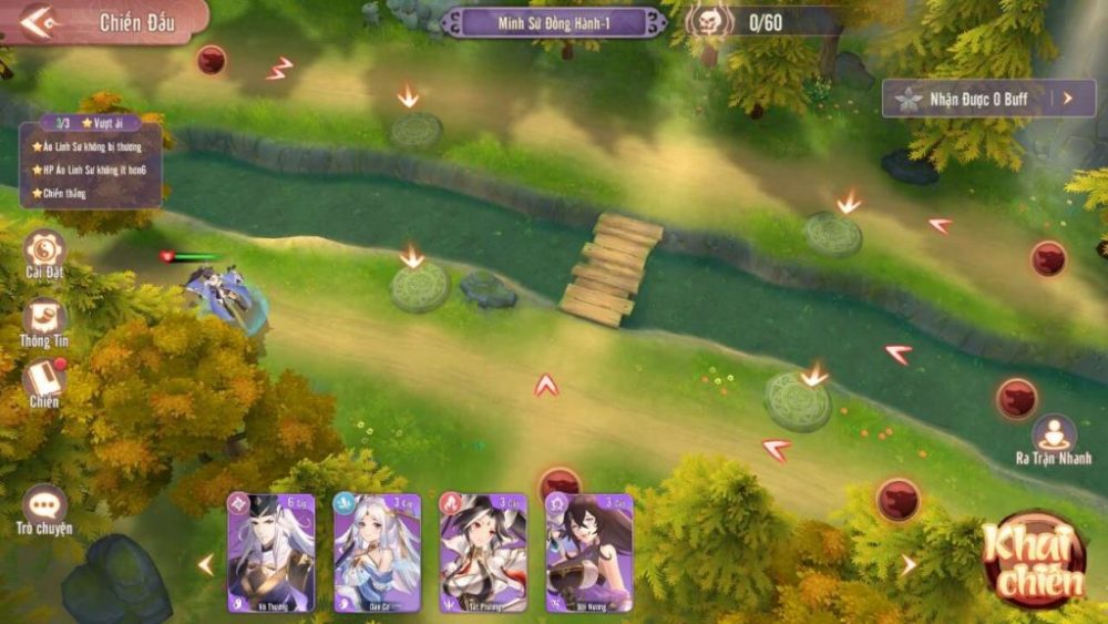 Bối cảnh đa dạng của trò chơi.