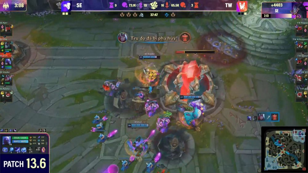 Ván 4 kết thúc với chiến thắng thuyết phục cho SE.