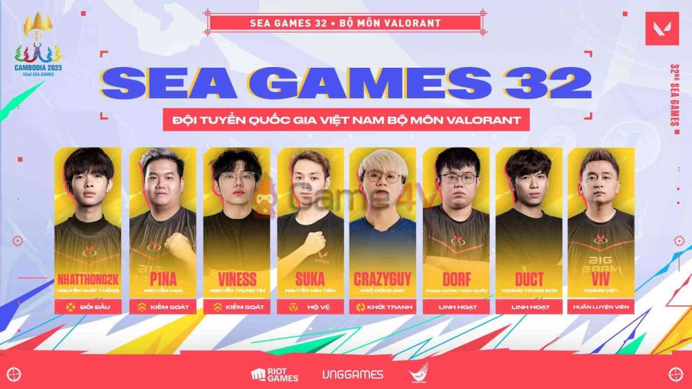 SEA Games 32: Danh sách toàn bộ đội hình Esports ĐTQG Việt Nam valorant lineup 1681904299 23