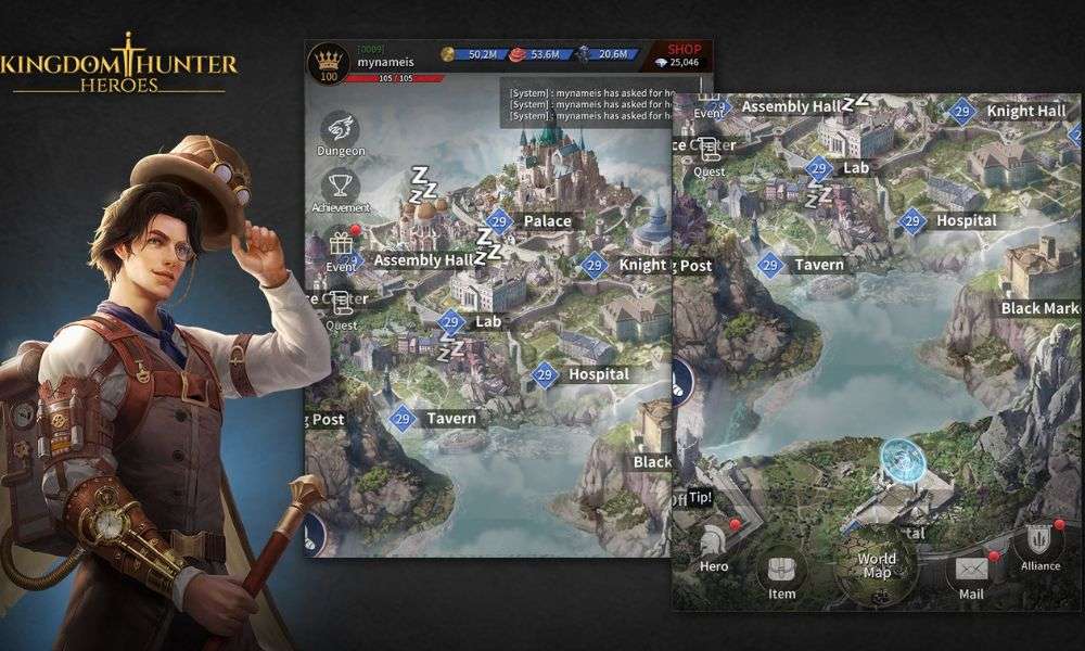 Tham gia game Kingdom Hunter Heroes, bạn trở thành người lãnh đạo thành phố