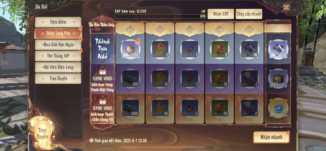 3-1683874028-73 TLBB2 VNG: Tính năng mới ‘Battle Pass’ Thiên Long Phù mở màn với loạt quà sang – xịn – mịn 3 1683874028 73