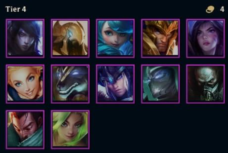 Loạt tướng 4 tiền có khá nhiều cái tên có thể carry cực mạnh.