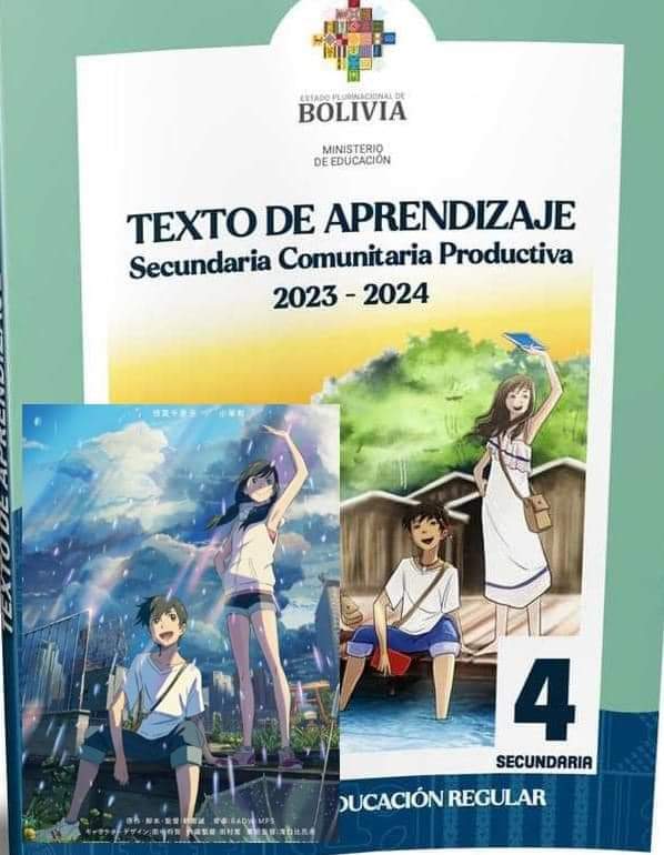 Tranh cãi nổ ra khi sách giáo khoa ở Bolivia ‘đạo’ các poster anime nổi tiếng dao anime 2 game4v 1683485867 52