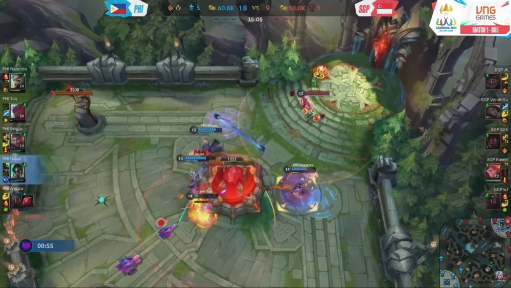 Ván 1 kết thúc một cách khá chóng vánh.