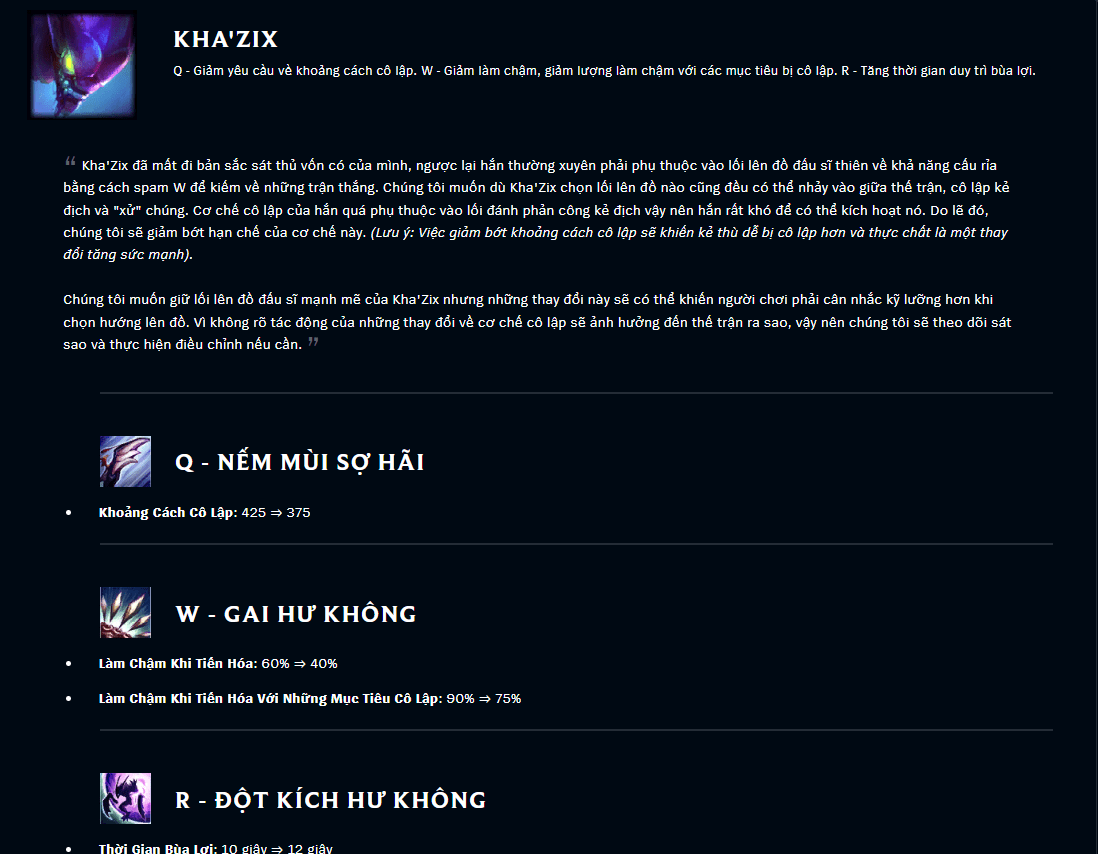 LMHT: Kha’Zix trở lại mạnh mẽ trong meta nhờ hàng loạt buff hc3acnh e1baa3nh 2023 05 11 120926039 1683781767 55