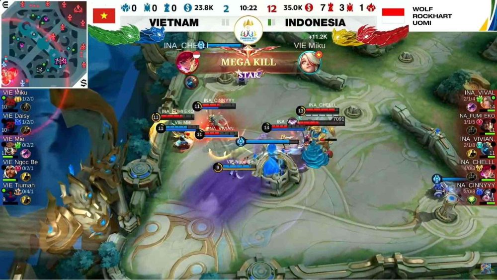 [Trực Tiếp] SEA Games 32 Mobile Legends: Bang Bang team nữ: Thua Indonesia, đại diện Việt Nam bị đẩy xuống trận tranh hạng 3 indo game 2 1683724080 85 1