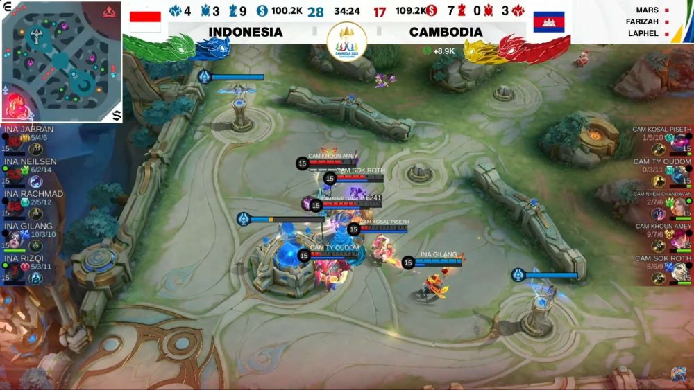[Trực Tiếp] SEA Games 32 Mobile Legends: Bang Bang team nam ngày đầu: Indonesia nhận thêm 1 thất bại trước Myanmar indo vs campuchia 1683878282 2
