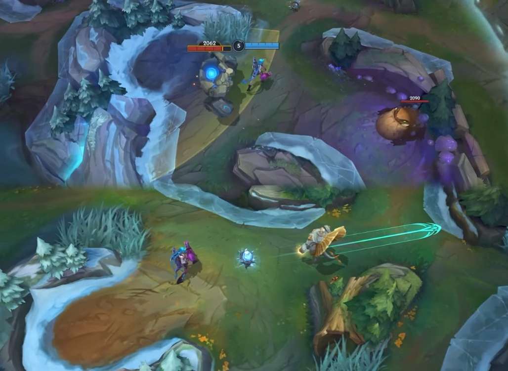 Bản đồ của Rồng Băng trong Tốc Chiến làm khá nhiều game thủ LMHT thích thú.