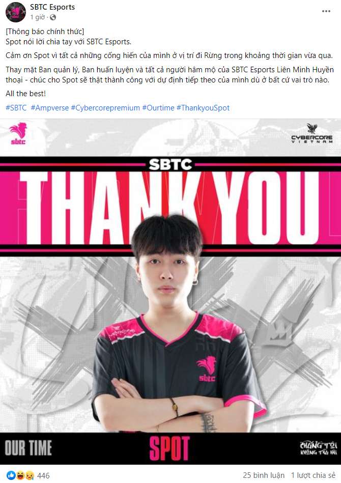 SBTC Esports thông báo chia tay HLV Ren và Spot trước thềm VCS Mùa Hè 2023 sbtc esports spot game4v 1684466385 32