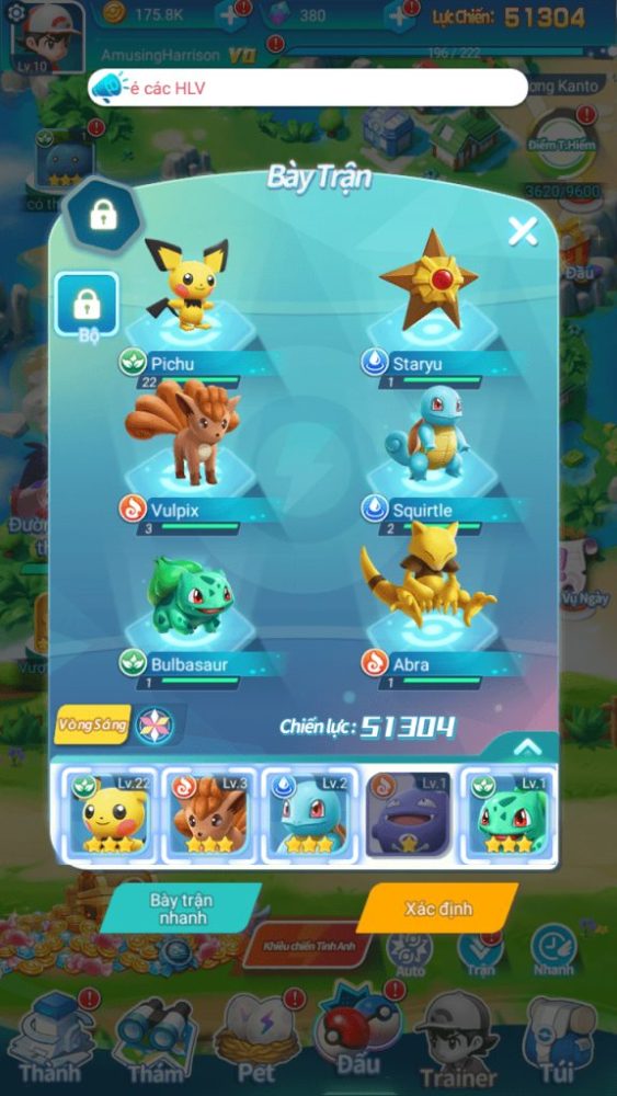 Sấp xếp đội hình trước trận đấu.