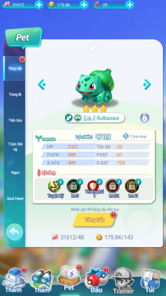 Tạo hình của pokemon trong Thần Thú GO.