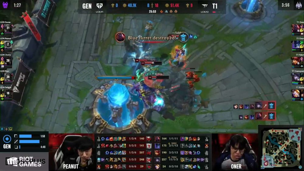 T1 kết thúc ván 2 với chiến thắng cực kỳ áp đảo.