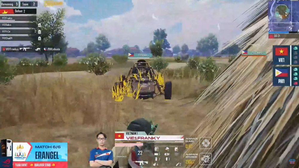 [Trực Tiếp] SEA Games 32 PUBG Mobile đồng đội ngày đầu: 2 đại diện Việt Nam thuận lợi tiến vào Vòng Chung Kết tran 6 1683822029 55