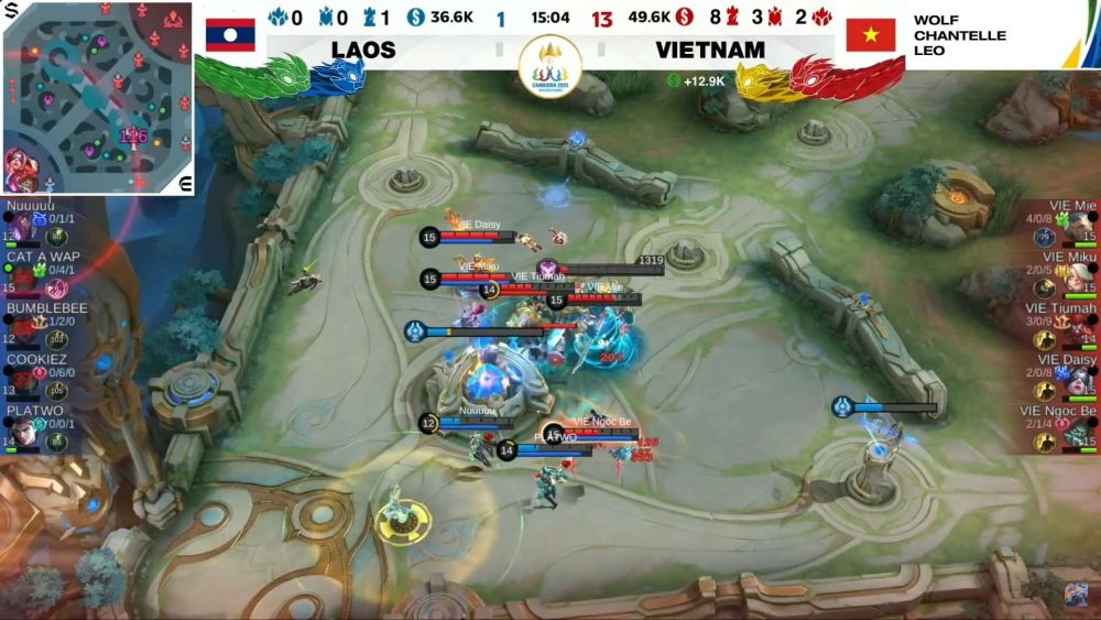 [Trực Tiếp] SEA Games 32 Mobile Legends: Bang Bang team nữ: Thua Indonesia, đại diện Việt Nam bị đẩy xuống trận tranh hạng 3 vn lao mlbb 1683714693 89