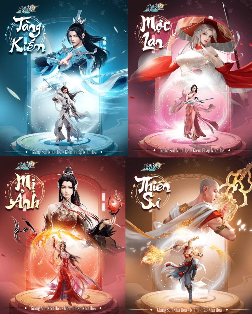 Mỗi môn phái có sức mạnh riêng, hệ thống tương sinh tương khắc đặc thù.