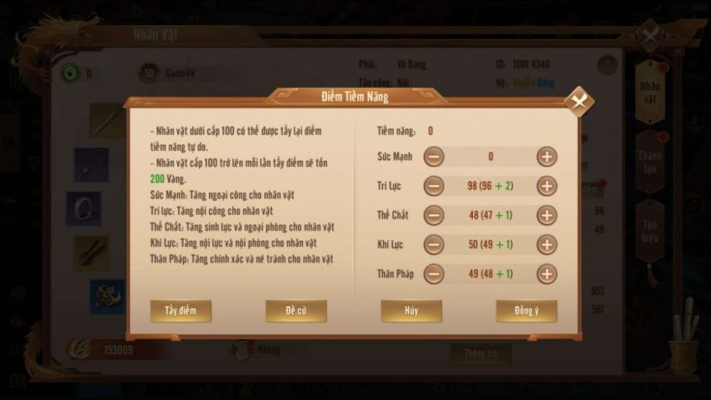 Nâng điểm tiềm năng.