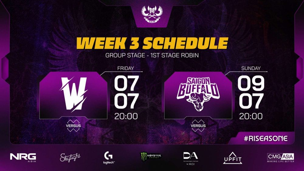 GAM cập nhật lịch thi đấu tuần 3 của VCS 2023 Hoàng Hôn cho fan.
