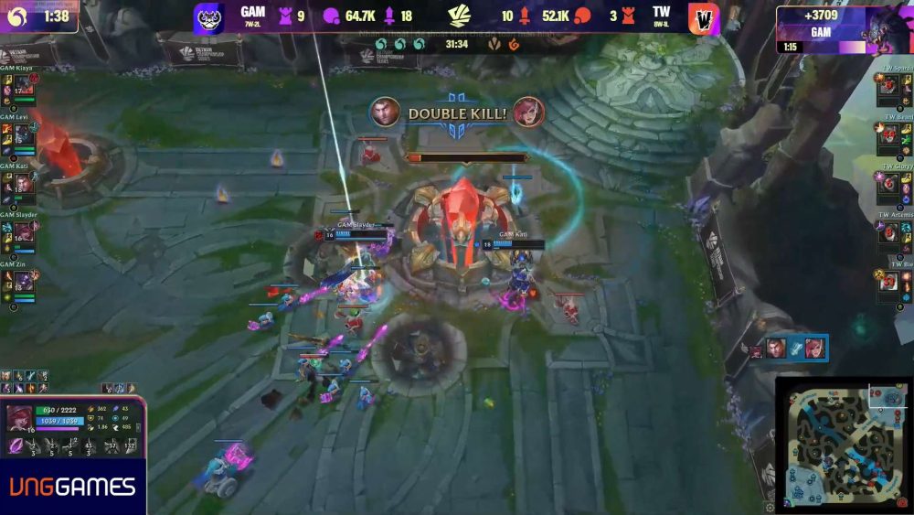 GAM đánh gục đối thủ sau 32 phút ở ván 1.