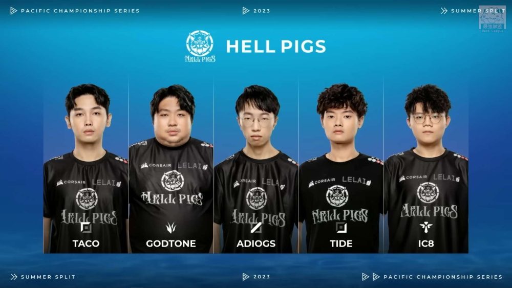 Chủ sở hữu của HELL PIGS - godtone "debut" tại PCS Mùa Hè 2023 ngay trong trận đấu đầu tiên của đội tuyển này.