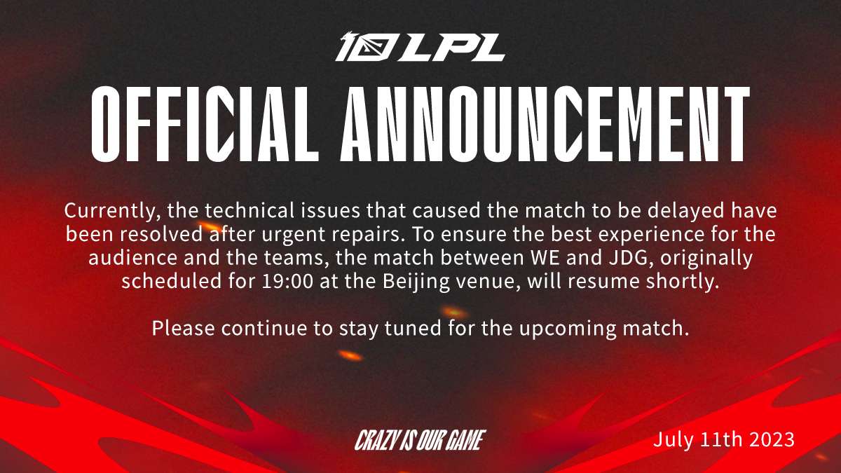 lpl-1689078095-9 LMHT: LPL ‘delay’ gần 3 tiếng, Riot Games hé lộ lý do làm ảnh hưởng toàn bộ các giải đấu lpl 1689078095 9