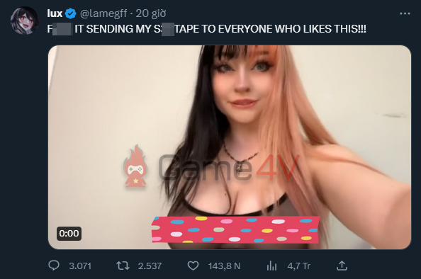 Hot girl này hứa tặng "clip 18+" nếu giúp đỡ cô này giành chiến thắng bằng lượt "thả tim", đến nay đã có hơn 140.000 lượt thích.