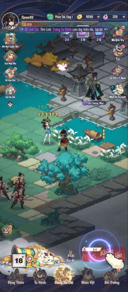 Giao diện của Tuyệt Thế Cửu Thiên.