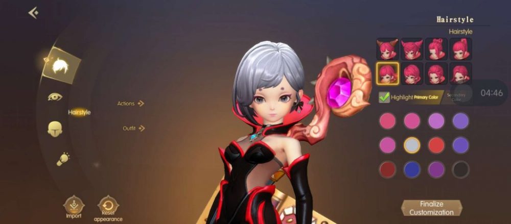 Hệ thống tạo hình nhân vật.