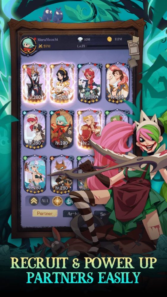 Madtale Idle RPG được phát triển với ý tưởng mang một góc nhìn khác đen tối hơn về các truyện cổ tích quen thuộc.