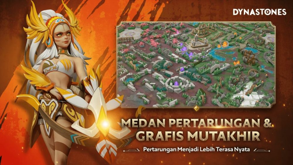 Dynastones sở hữu lối chơi là sự kết hợp giữa thể loại MOBA và sinh tồn độc đáo.