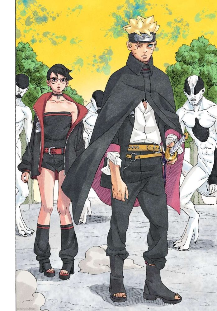 Sadara mang giày cao gót còn Kawaki như ‘Khá Bảnh’, tạo hình của các nhân vật trong Boruto: Two Blue Vortex vẫn vấp phải nhiều tranh cãi boruto manga 1 game4v 1692278821 3