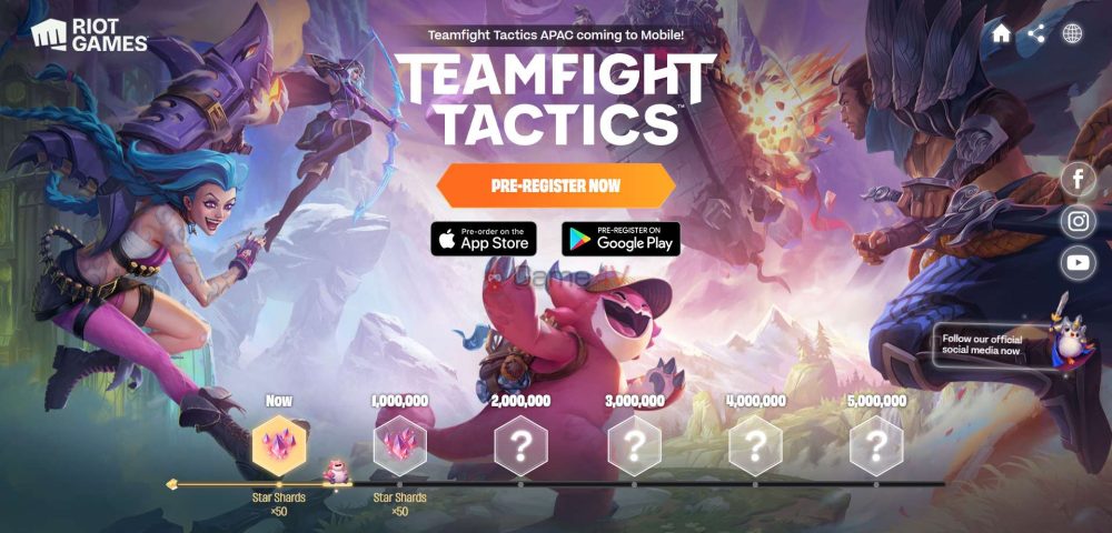 Riot Games đã mở đăng ký sớm cho Đấu Trường Chân Lý Mobile khu vực APAC.