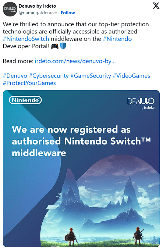 Nintendo Switch đã có sự hỗ trợ của Denuvo, trình giả lập gặp thách thức game4v denuvo nintendo switch 2 1692846094 7