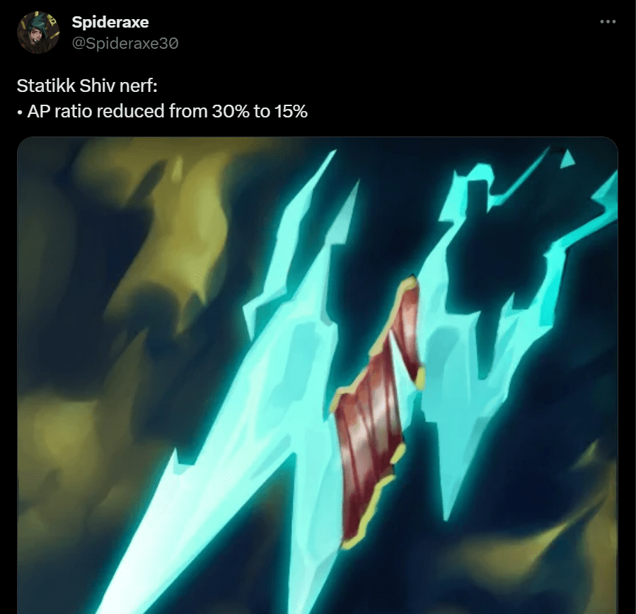 LMHT: Riot chấm dứt combo Pháp Sư Dao Điện Statikk ở bản 13.17 hc3acnh e1baa3nh 2023 08 18 210923737 1692367766 70