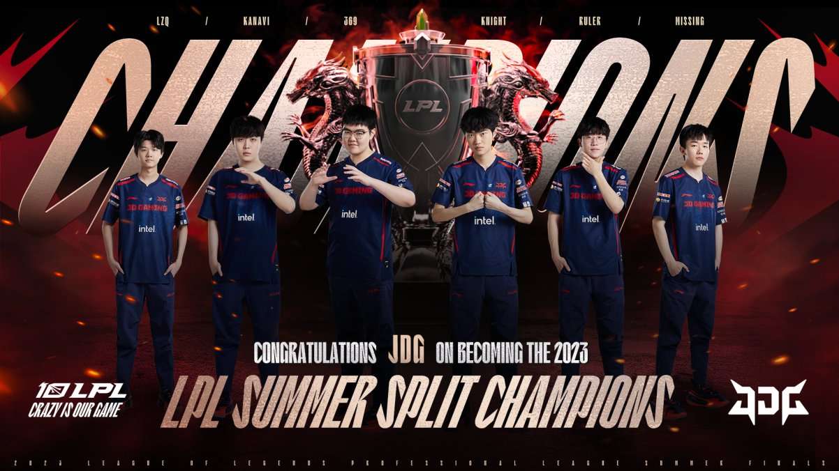 JDG bảo vệ thành công chức vô địch LPL và có cho mình chiếc cúp thứ 3 trong mùa giải 2023.