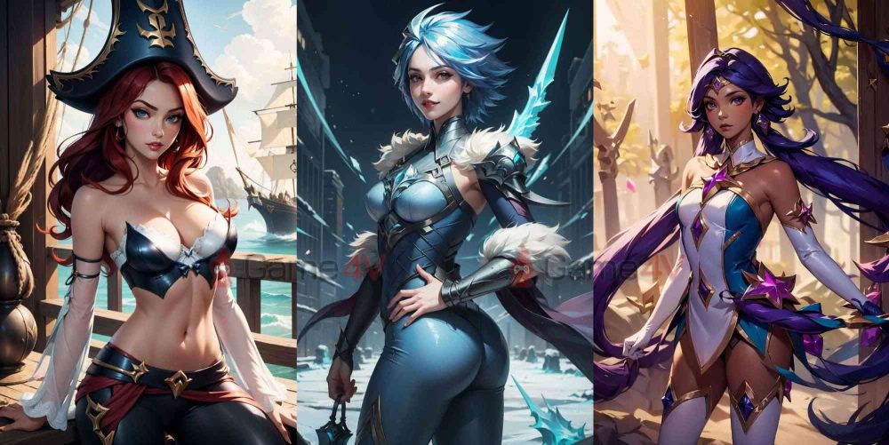 Miss Fortune, Irelia và Nilah.