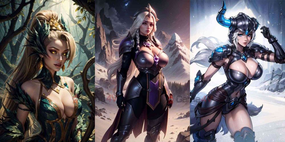 Zyra, Leona và Sejuani.