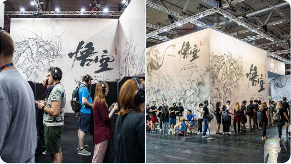 Gian hàng thiết kế theo chủ đề Black Myth: Wukong. Ảnh: GameLook.