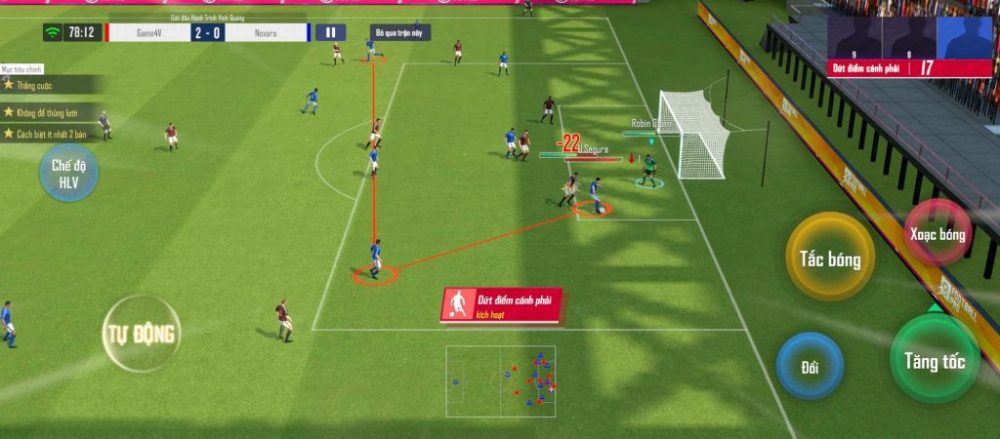 Cơ chế 'phối hợp nhóm' trong Football Pro VTC.