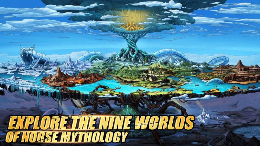 Khám phá một cửu giới tuyệt đẹp trong Myth: Gods of Asgard.