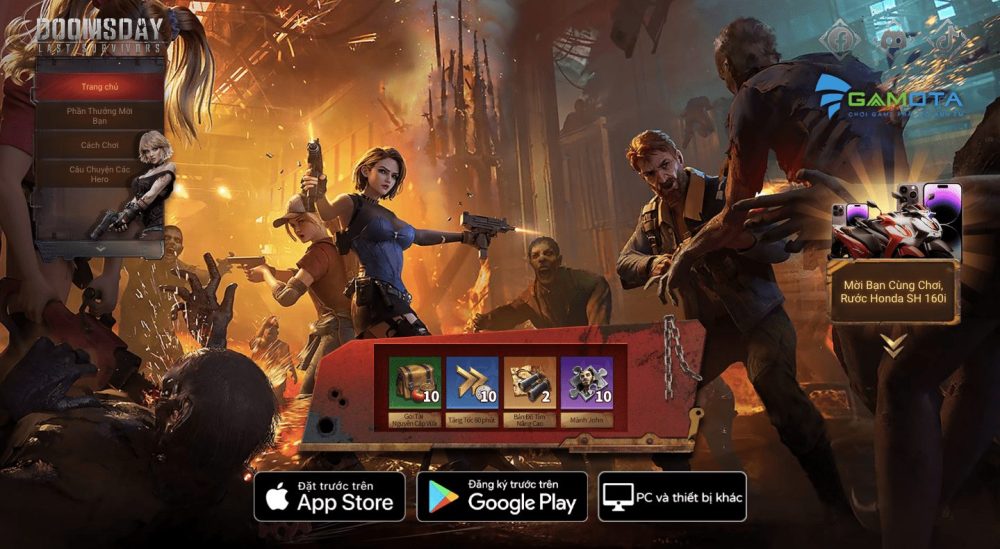 1-1695774947-36-1 Doomsday Last Survivors chơi lớn! Đăng ký trước tặng xe Honda SH 160i 1 1695774947 36 1